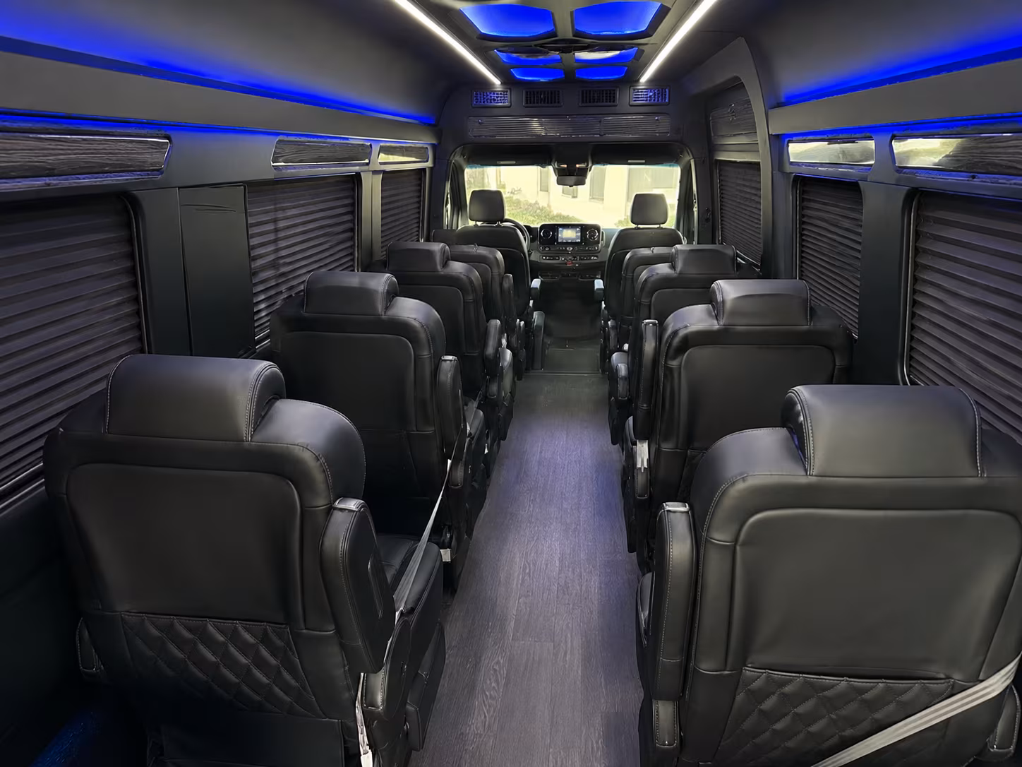 full wedding weekend sprinter van transportation for destination weddings and out of town guests in colorado springs